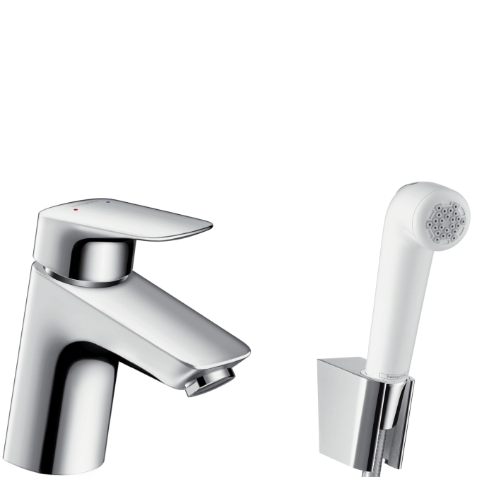 Купить Hansgrohe Logis Смеситель для раковины с гигиеническим душем хром 71290000 в магазине wardena.ru
