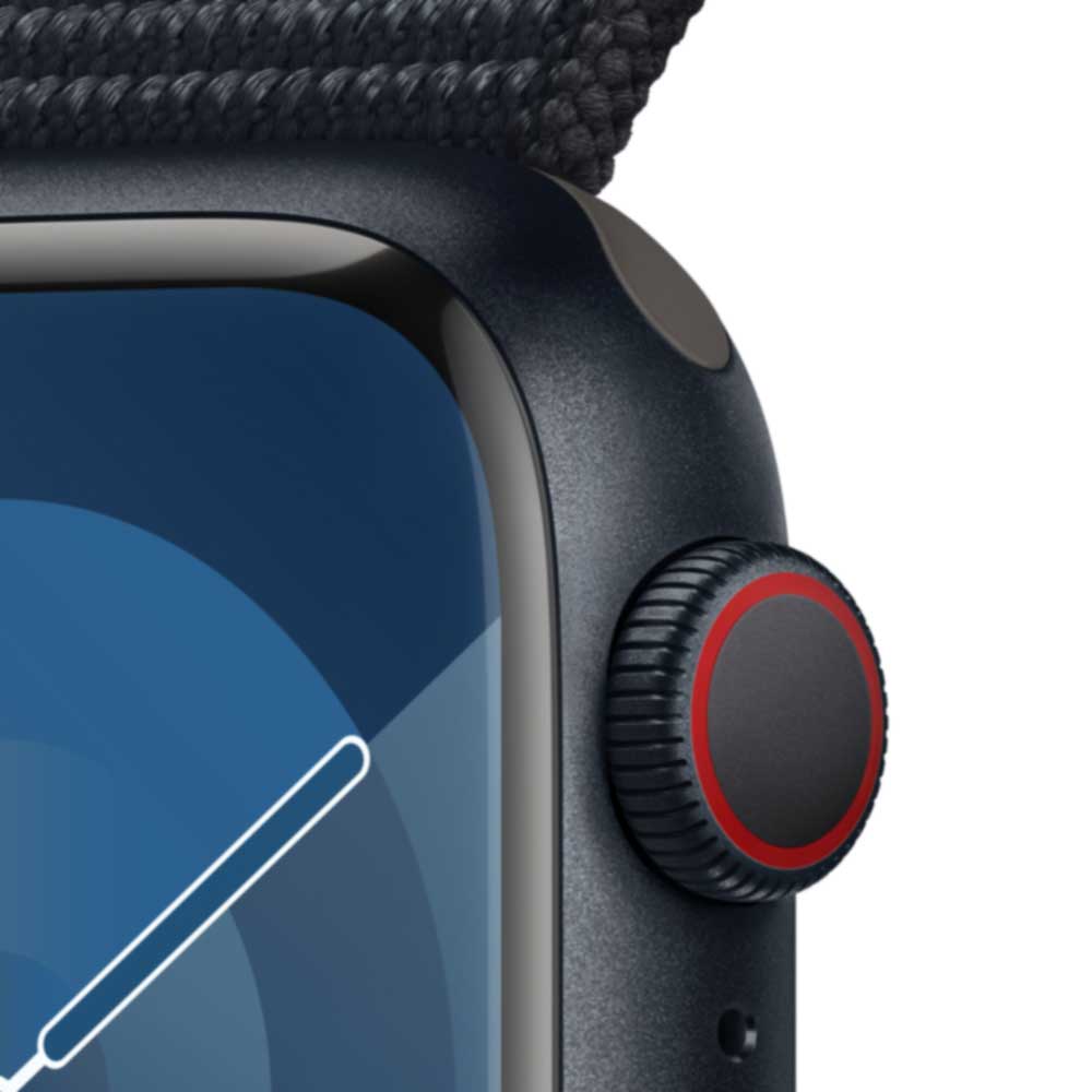 Купить APPLE Watch Series 9 GPS + Cellular 41mm Midnight Aluminium Case with Midnight Sport Loop (MRHU3QF/A) в магазине wardena.ru