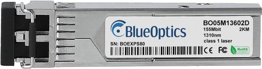Купить FibroLAN B307 kompatibler BlueOptics© SFP Transceiver für Multimode 155Mbit Datenübertragungen in Glasfaser Netzwerken. Unterstützt Ethernet, Fibre Channel oder SONET/SDH Anwendungen in Switchen, Routern, Storage Systeme (B307-BO) в магазине wardena.ru