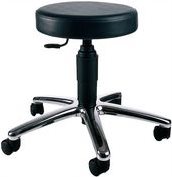 Купить Topstar Drehhocker "TEC 70 - chrom", Stoffbezug: schwarz extra dick gepolsterter Sitz in Kunstleder, formschönes - (72279 D10) в магазине wardena.ru