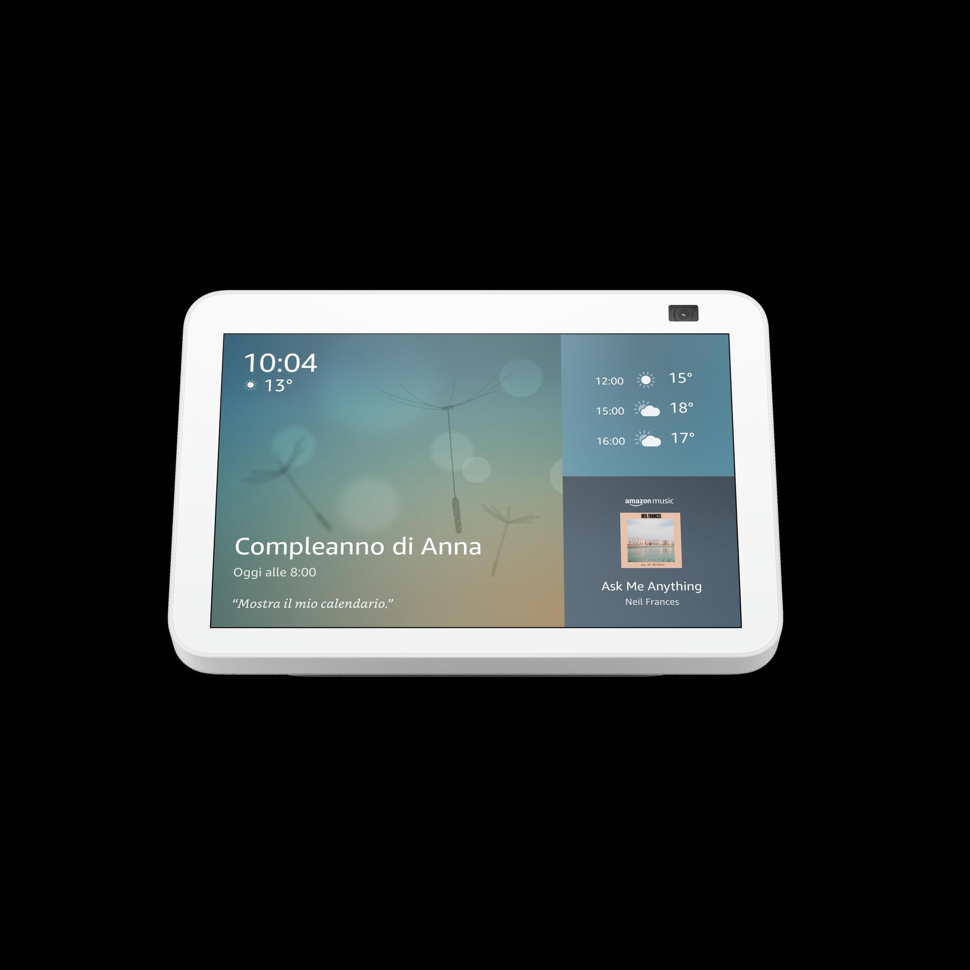 Купить Amazon Echo Show 8 (2nd Generation) - Smart-Display - LCD 20,30cm (8") - kabellos - Bluetooth, Wi-Fi - Glacier White (B084TNK1NH) в магазине wardena.ru