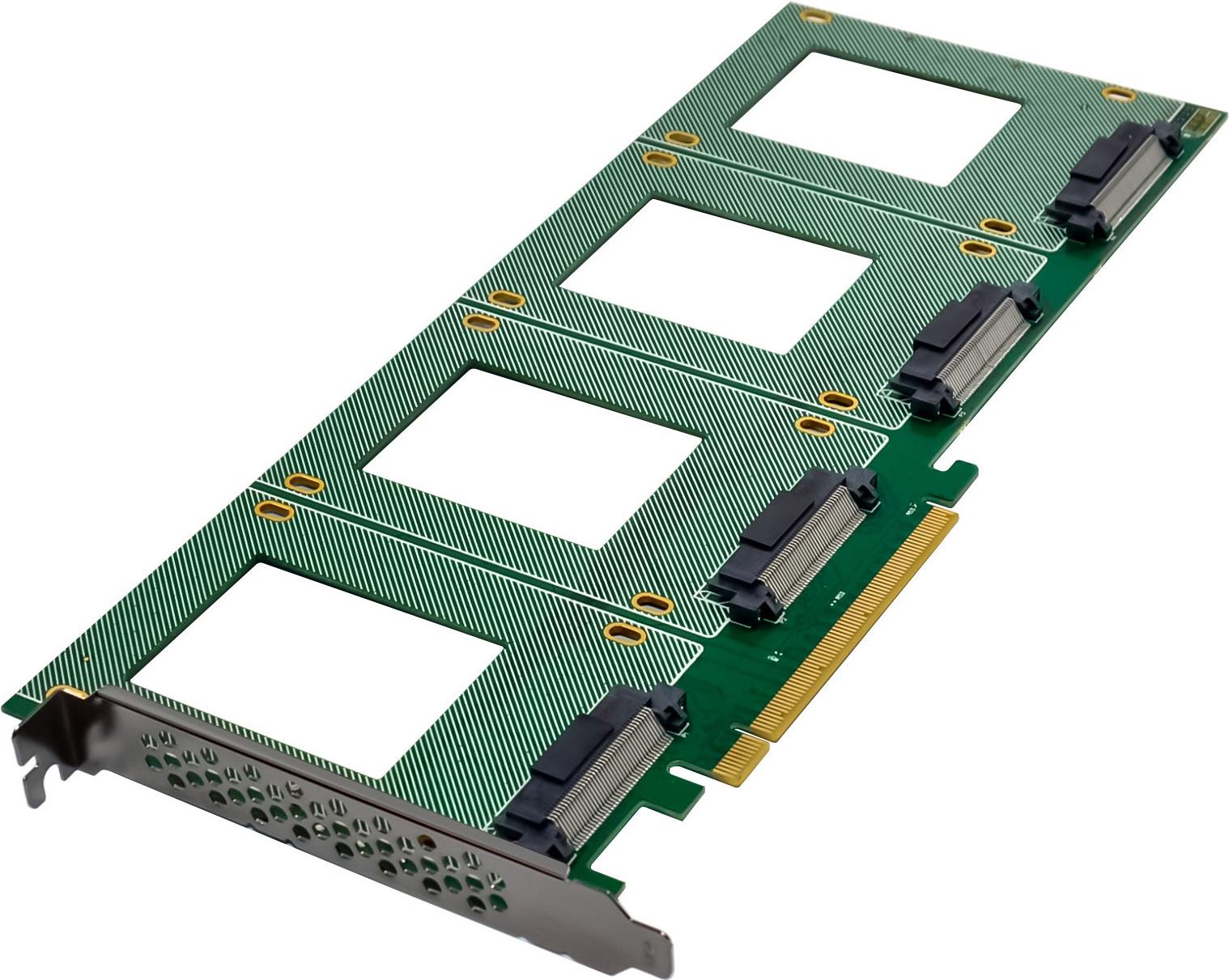 Купить InLine PCIe Karte zu 4x intern U.2 NVMe SFF-8639– Bifurcation x16 (76660R) в магазине wardena.ru