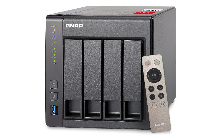 Купить QNAP TS-451+ - NAS-Server - SATA 6Gb/s - RAID 0, 1, 5, 6, 10, JBOD, 5 Hot Spare - Gigabit Ethernet - iSCSI (TS-451+-2G) в магазине wardena.ru