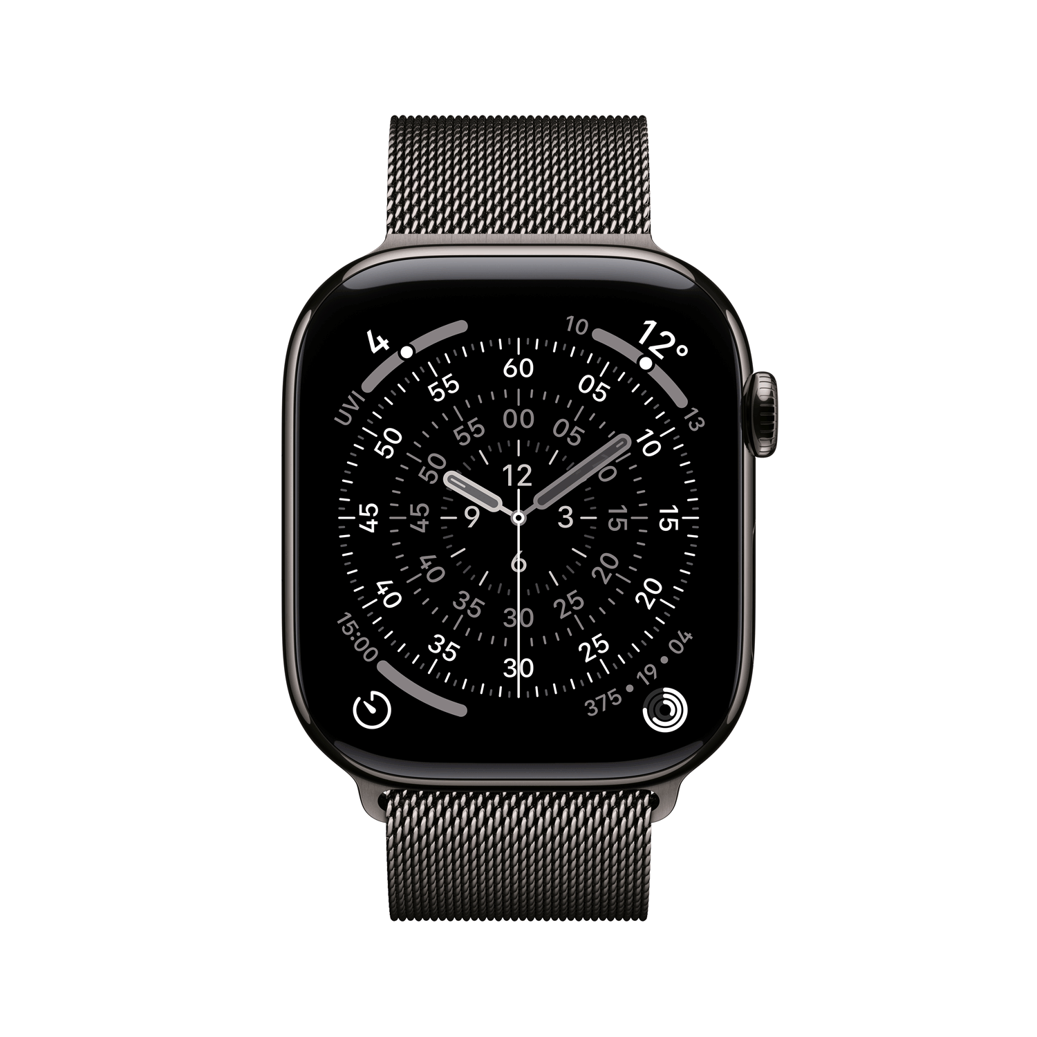 Купить Apple Watch Series 11 GPS + Cellular 46mm Slate Titanium Case with Slate Milanese Loop - M/L (MFD44ZR/A) в магазине wardena.ru