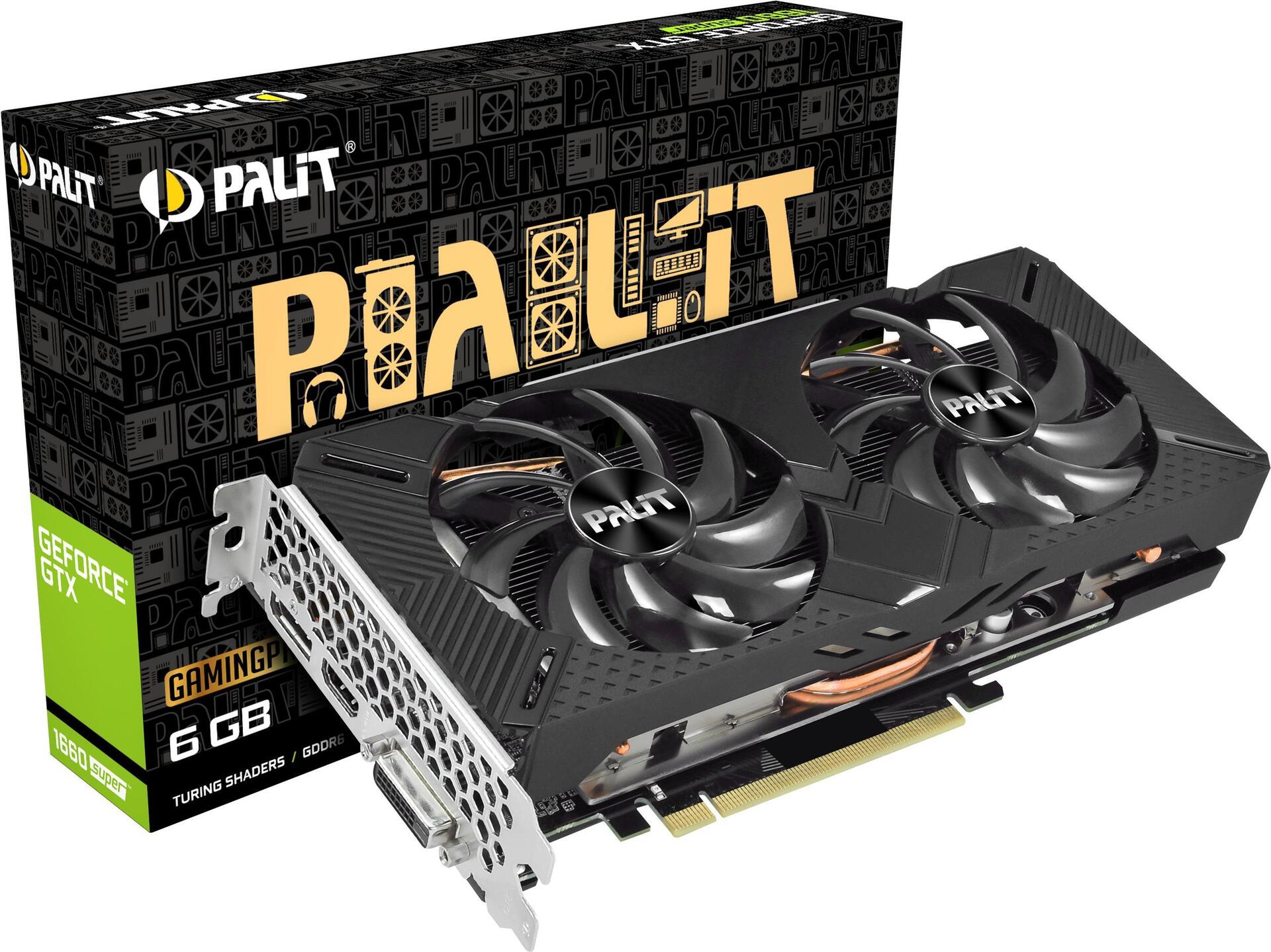 Купить Palit NE6166S018J9-1160A Grafikkarte NVIDIA GeForce GTX 1660 SUPER 6 GB GDDR6 (NE6166SO18J9-1160A) в магазине wardena.ru