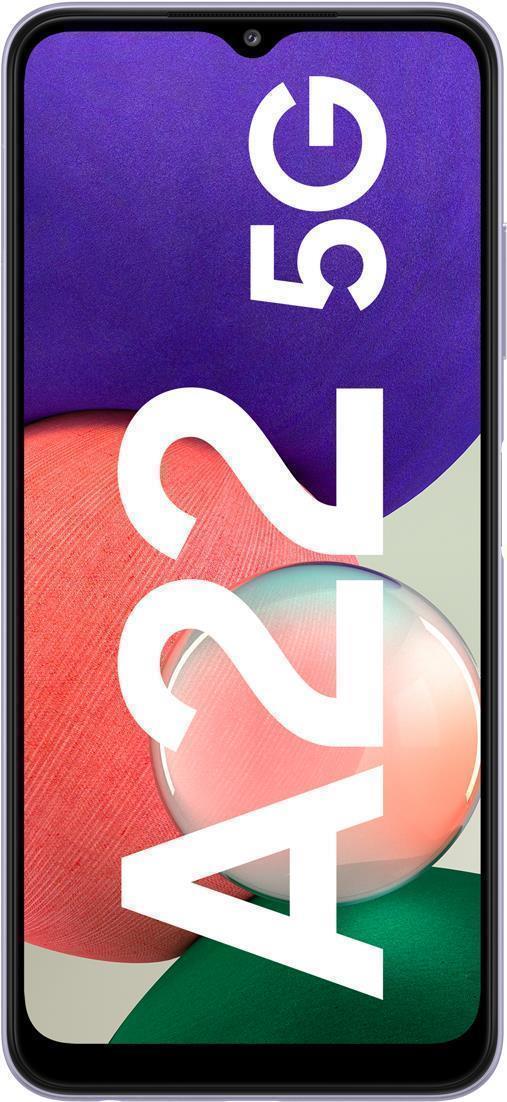 Купить Samsung Galaxy A22 5G 64GB Violet EU [16,72cm (6.6") TFT LCD Display, Android 11, 48MP Triple-Kamera] (SM-A226BLVUEUB-EU) в магазине wardena.ru