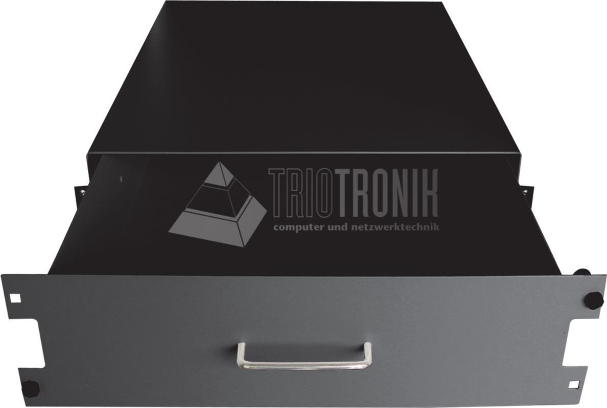 Купить Wirewin 19\" Dokumentenlade, 500mm Tiefe, schwarz RAL9005 (DRAWER 500 2U BLACK) в магазине wardena.ru