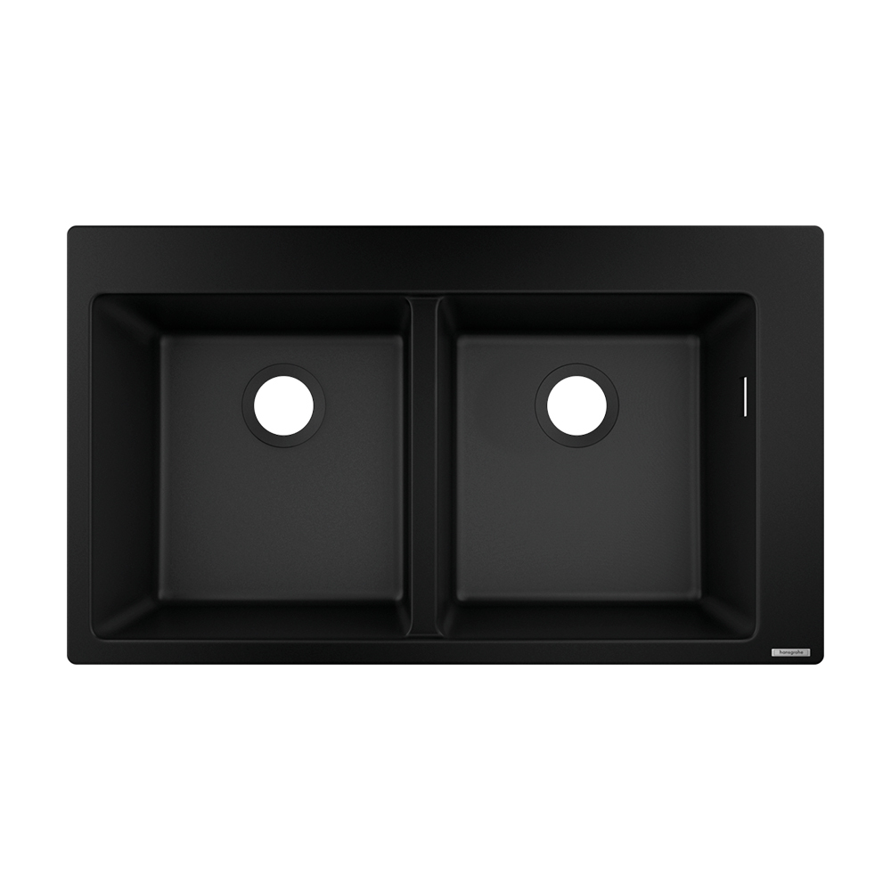 Купить Hansgrohe S51 S510-F770 Встраиваемая мойка 370/370 серый камень 43316290 в магазине wardena.ru