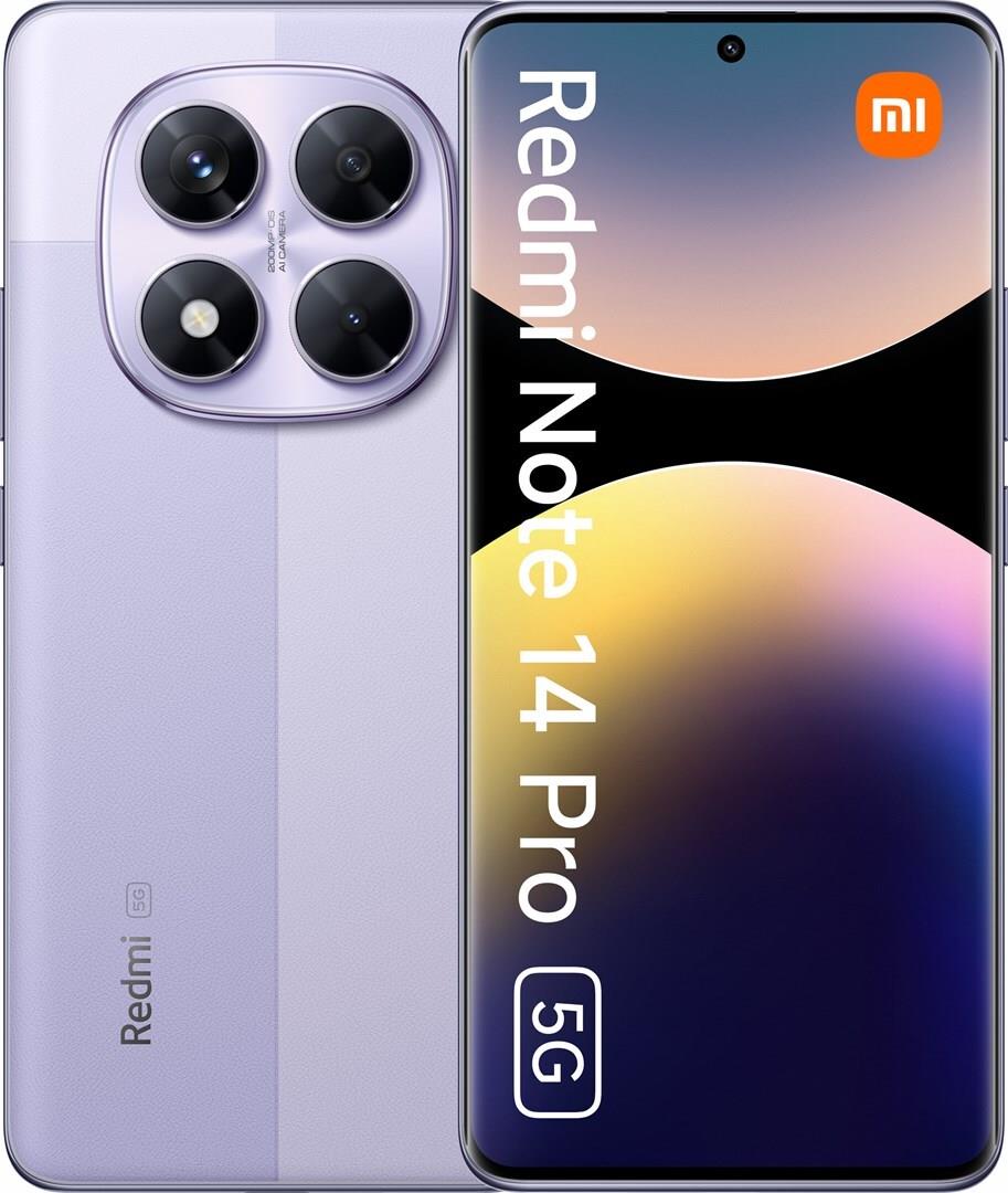 Купить Xiaomi Redmi Note 14 Pro 5G 16,9 cm (6.67") Dual-SIM USB Typ-C 12/ 512 GB 5110 mAh Lavendel, Violett в магазине wardena.ru