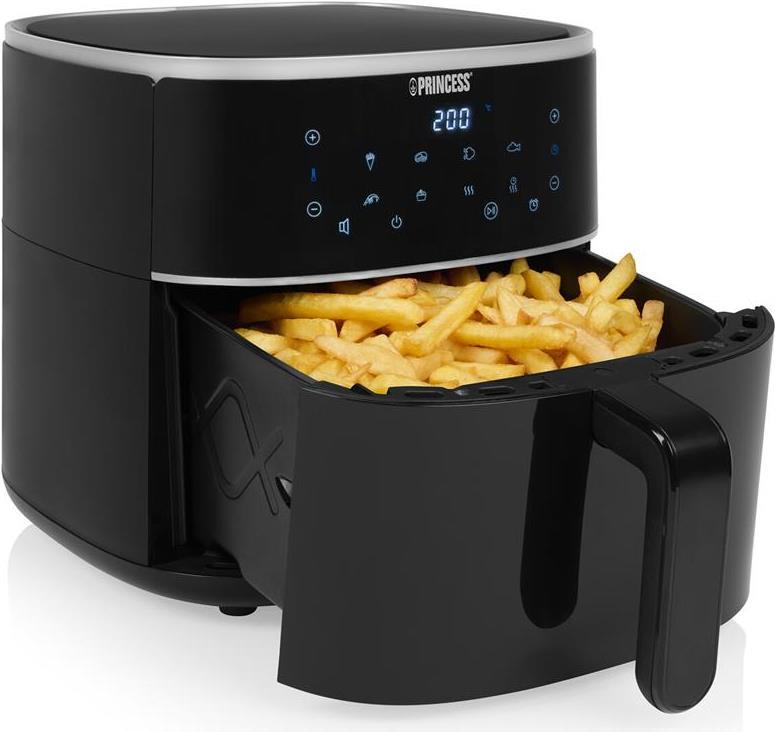 Купить Princess 01.182244.01.001 Digitaler Airfryer 6l - Heißluftfritteuse - 6 l - 200 °C - 6 Person(en) - Einzelbild - Schwarz (01.182244.01.001) в магазине wardena.ru