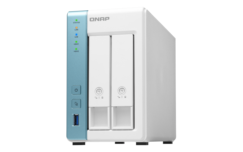 Купить QNAP TS-231P3 - NAS-Server - 2 Schächte - 8 TB - SATA 6Gb/s - HDD - RAID 0, 1, JBOD - RAM 2 GB - 2.5 Gigabit Ethernet - iSCSI Support (TS-231P3-2G/8TBVN) в магазине wardena.ru