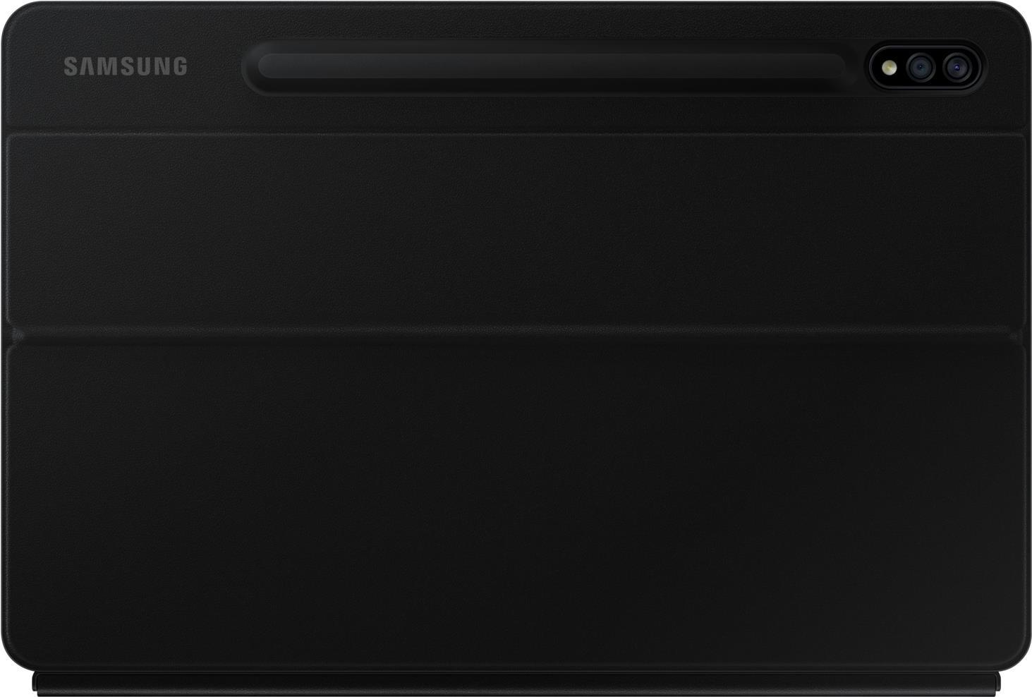 Купить Samsung Book Cover Keyboard EF-DT870 - Tastatur und Foliohülle - mit Touchpad - POGO pin - Schwarz - für Galaxy Tab S7 (EF-DT870BBGGDE) в магазине wardena.ru