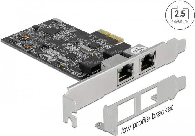 Купить Delock - Netzwerkadapter - PCIe 2,1 x2 Low-Profile - 2,5GBase-T x 2 (89530) в магазине wardena.ru