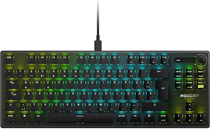 Купить ROCCAT Vulcan TKL Pro - Tenkeyless (80 - 87 %) - USB - Optomechanischer Schlüsselschalter - QWERTY - RGB-LED - Schwarz (ROC-12-575) в магазине wardena.ru