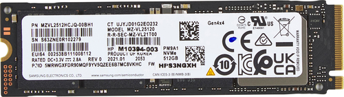 Купить HP - SSD - 512 GB - intern - M.2 2280 - PCIe 4.0 x4 (NVMe) (5R8X9AA#ABB) в магазине wardena.ru