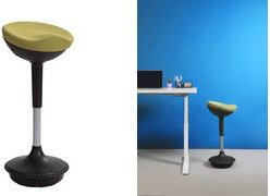 Купить ALBA Sitzhocker/Stehhilfe STOOLY, schwarz / grün höhenverstellbar von 610 - 850 mm, Bezug: Polyester, - 1 Stück (MHSTOOLY V) в магазине wardena.ru