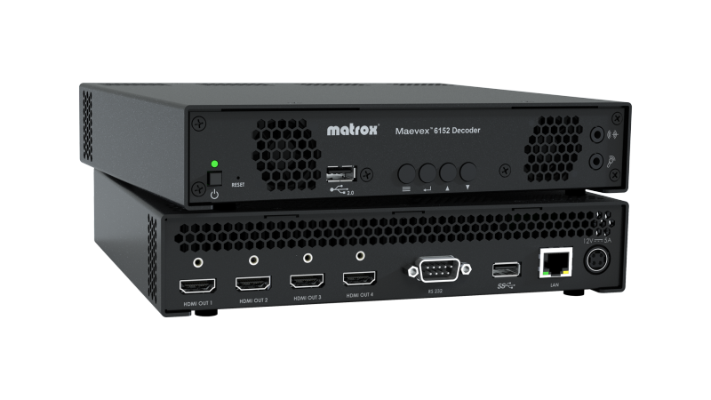 Купить Matrox Maevex 6152 - Audio/Video Over-IP-Decoder (MVX-D6152-4) в магазине wardena.ru