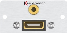 Купить Kindermann Konnect 50 alu - Modulares Faceplate-Snap-In - Mini-Phone Stereo 3,5 mm, HDMI (7444000589) в магазине wardena.ru