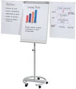 Купить FRANKEN Flipchart ECO mobil Rundf. Metall lichtgr. stuf.hoehenv.180-200cm HxB 105x68cm inkl.Schnellw. 2 Seitenar. Kunstst.Metall (F2400/N) в магазине wardena.ru