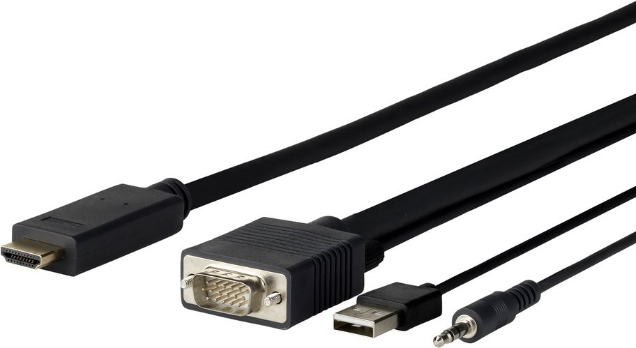 Купить VivoLink Pro - HDMI-Kabel - HDMI männlich zu USB, HD-15 (VGA), Stereo Mini-Klinkenstecker männlich - 1 m (PROVGAHDMI1) в магазине wardena.ru