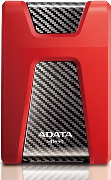 Купить ADATA DashDrive Durable HD650 - Festplatte - 2 TB - extern (tragbar) - 2.5" (6.4 cm) - USB 3.1 - 256-Bit-AES - Rot (AHD650-2TU31-CRD) в магазине wardena.ru