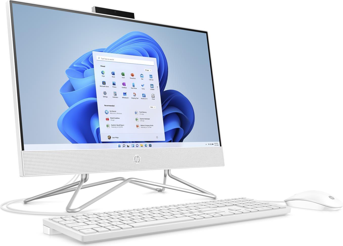 Купить HP 22-dd2300ng AIO 54,61cm 21.5" FHD Intel Celeron J4025 8GB DDR4 512GB SSD UMA W11H White (P) (675H1EA#ABD) в магазине wardena.ru