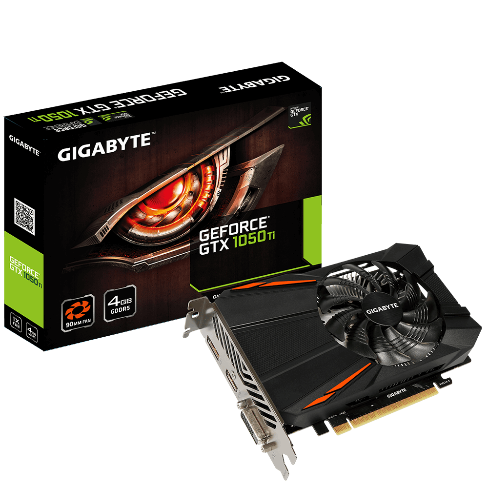 Купить Gigabyte GeForce GTX 1050 Ti D5 4G - Grafikkarten - GF GTX 1050 Ti - 4 GB GDDR5 - PCIe 3.0 x16 - DVI, HDMI, DisplayPort (GV-N105TD5-4GD) в магазине wardena.ru