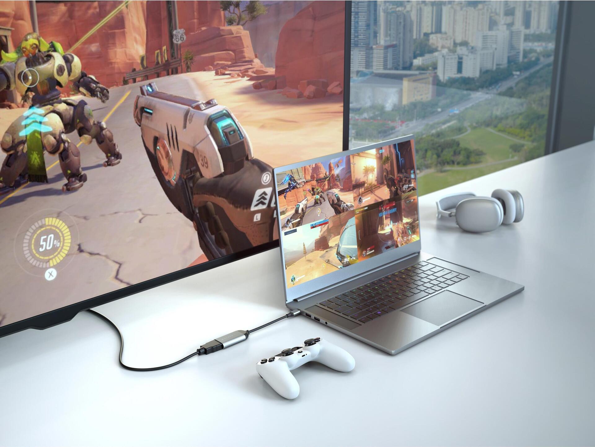 Купить HYPER HD-H8K USB Typ-C HDMI Edelstahl (HD-H8K-GL) в магазине wardena.ru
