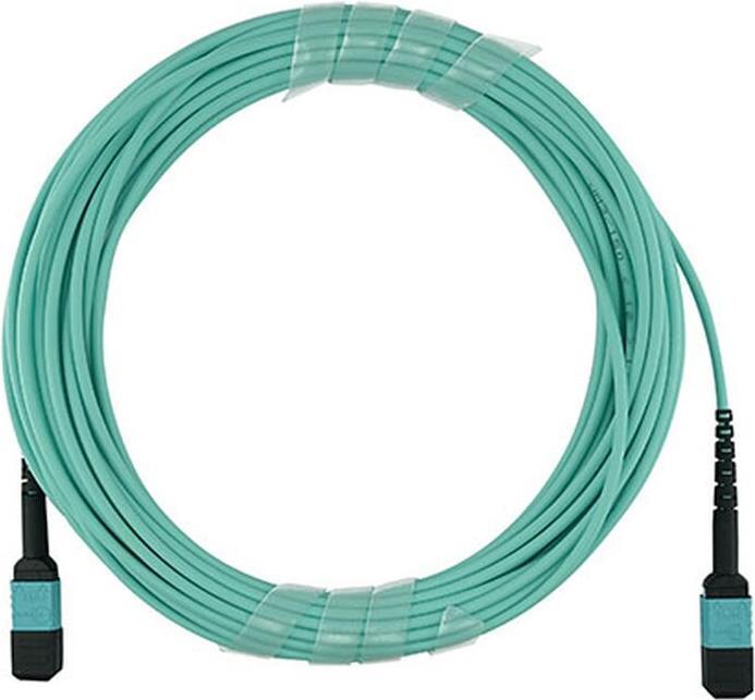 Купить Kompatibles Chelsio QSRCABLE15M BlueOptics LWL Trunkkabel, MPO/UPC zu MPO/UPC, 15 Meter, Multimode G50/125µm, OM3, Einfügedämpfung: unter 0.3dB, Markenfaser, 3.0mm LSZH aqua, 12 Kerne, Typ B, MPO Stecker ohne Pins, inkl. (QSRCABLE15M-BO) в магазине wardena.ru