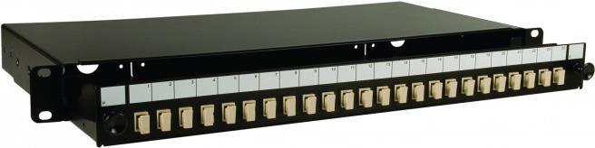 Купить LWL Spleißbox, 24-fach LC-Duplex, inklusive LC Duplex-Kupplungen, Multimode, 48,30cm (19"), ausziehbar, schwarz RAL 9004 Mit Kupplungen bestückte Spleißbox zum Anschluss vorkonfektionierter LWL-Installationskabel oder Pi (90769) в магазине wardena.ru