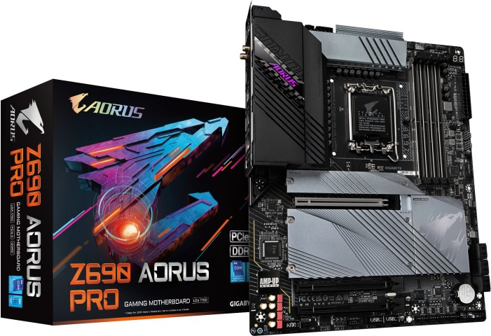 Купить Gigabyte Z690 AORUS PRO Motherboard Intel Z690 Express LGA 1700 ATX (Z690 AORUS PRO) в магазине wardena.ru