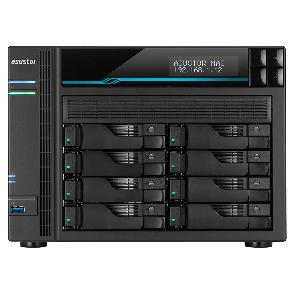 Купить ASUSTOR Lockerstor 10 AS6510T - NAS-Server - 10 Schächte - SATA 6Gb/s - RAID 0, 1, 5, 6, 10, JBOD - RAM 8 GB - 2.5 Gigabit Ethernet / 10 Gigabit Ethernet - iSCSI Support (90-AS6510T00-MD30) в магазине wardena.ru