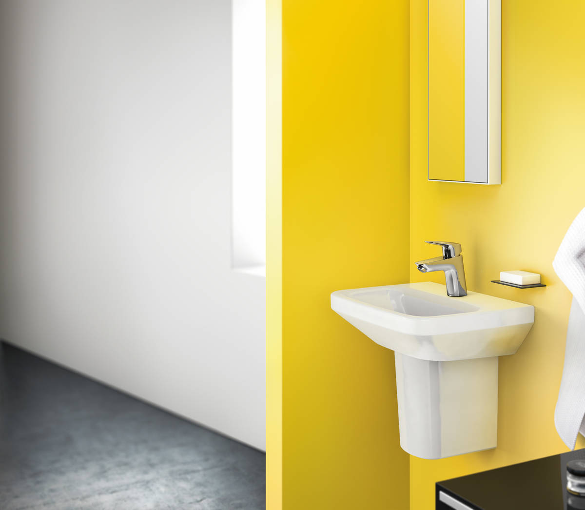 Купить Hansgrohe Logis  Смеситель для раковины 70 однорычажный с донным клапаном хром 71070000 в магазине wardena.ru