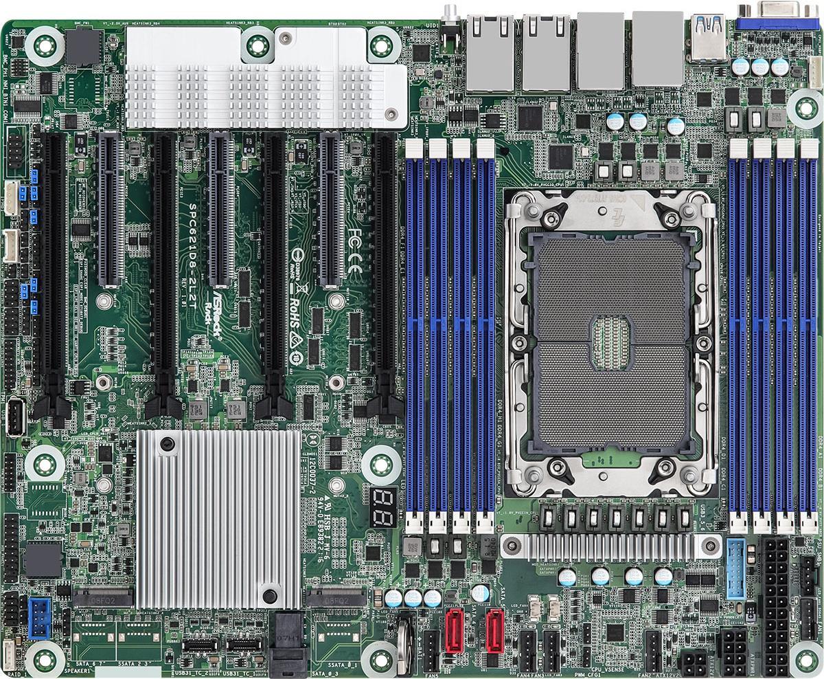 Купить Asrock SPC621D8-2L2T Motherboard Intel C621A LGA 4189 ATX (SPC621D8-2L2T) в магазине wardena.ru