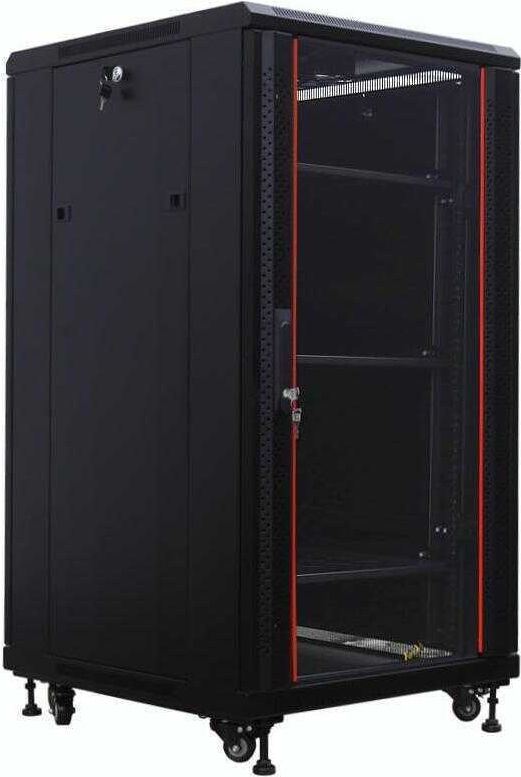 Купить IT-BUDGET 19"-Netzwerkschrank SRK - 22 HE - BxT 600x800 mm - Sicht-/Vollblechtür - Flatpack - schwarz (90ITB19SRK2268GSN) в магазине wardena.ru