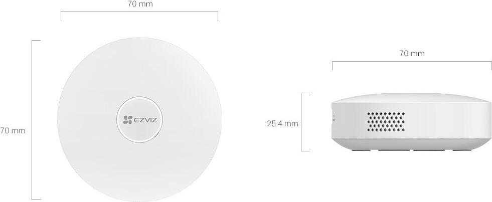 Купить EZVIZ ZigBee home gatewayHuman Voice Alert Internet Connection Via Wired and Wi-Fi Works with up to 64 Sensors Remote Alarm NotificationRemote Control Mini in Size (312800202) в магазине wardena.ru
