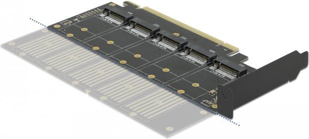 Купить DeLOCK PCI Express x16 Card to 5 x internal M.2 Key B / SATA - Speicher-Controller - M.2 - M.2 Card Low-Profile - 6 Gbit/s - PCIe 3.0 x16 (90435) в магазине wardena.ru