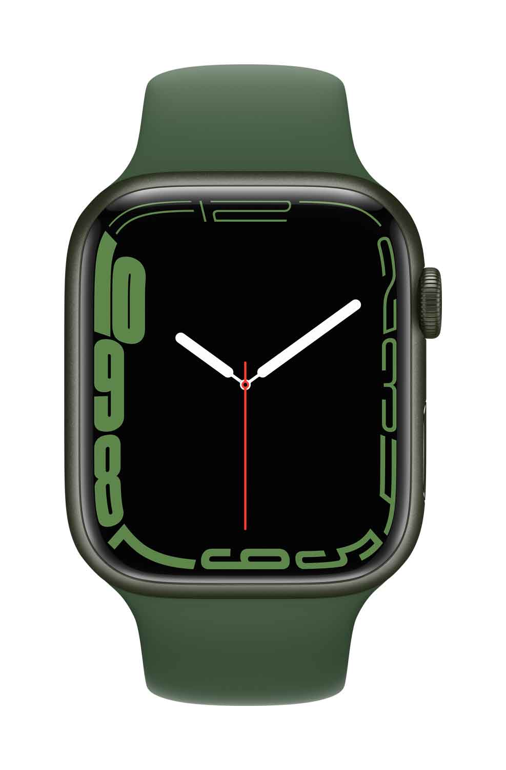 Купить Apple Watch Series 7 (GPS) - 45 mm - Green Aluminium - intelligente Uhr mit Sportband - Flouroelastomer - Clover - Bandgröße: regelmäßig - 32 GB - Wi-Fi, Bluetooth - 38.8 g (MKN73FD/A) в магазине wardena.ru