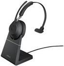 Купить GN Jabra Jabra Evolve2 65 UC Mono - Headset - On-Ear - konvertierbar - Bluetooth - kabellos - USB-A - Geräuschisolierung - Schwarz - mit Ladestation (26599-889-989) в магазине wardena.ru