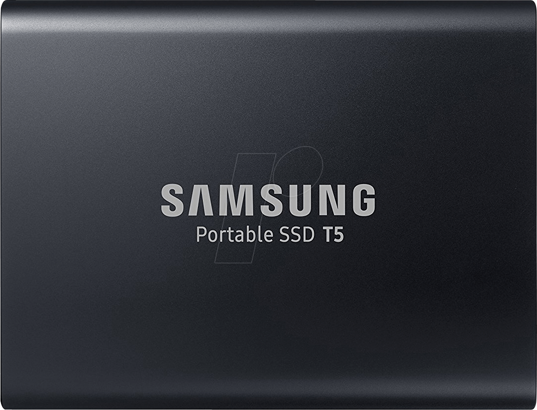 Купить Samsung Portable SSD T5 MU-PA1T0 - SSD - verschlüsselt - 1TB - extern (tragbar) - USB 3,1 Gen 2 - 256-Bit-AES - Deep Black (MU-PA1T0B/EU) в магазине wardena.ru
