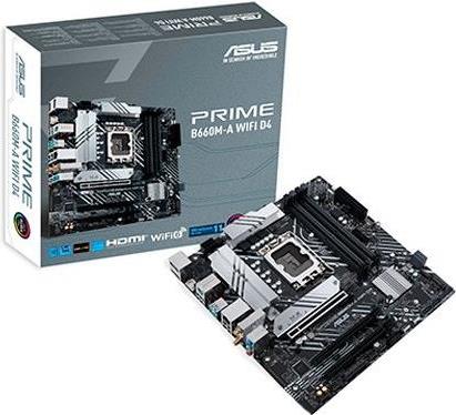Купить ASUS PRIME B660M-A WIFI D4 - Motherboard - micro ATX - LGA1700-Sockel - B660 Chipsatz - USB-C Gen1, USB 3,2 Gen 1, USB 3,2 Gen 2 - Gigabit LAN, Wi-Fi, Bluetooth - Onboard-Grafik (CPU erforderlich) - HD Audio (8-Kanal) (9 (90MB1AE0-M0EAY0) в магазине wardena.ru
