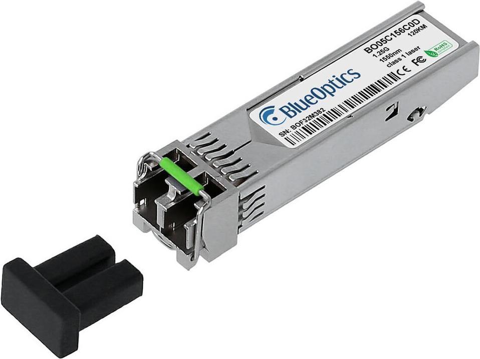 Купить Kompatibler Cisco 10-2296-01 BlueOptics© BO05C156C0D SFP Transceiver, LC-Duplex, 1000BASE-ZX, Singlemode Fiber, 1550nm, 120KM, DDM, 0°C/+70°C (10-2296-01-BO) в магазине wardena.ru