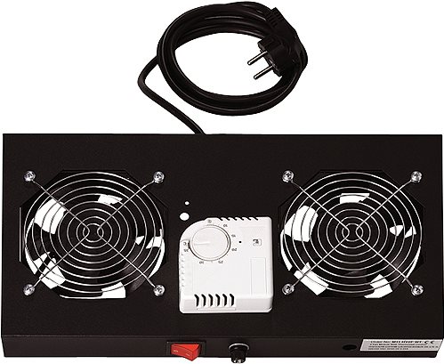 Купить Digitus DN-19 FAN-2-HO-SW - Racklüfter-Kit mit Thermostat - Schwarz - 48,3 cm (19") (DN-19 FAN-2-HO-SW) в магазине wardena.ru