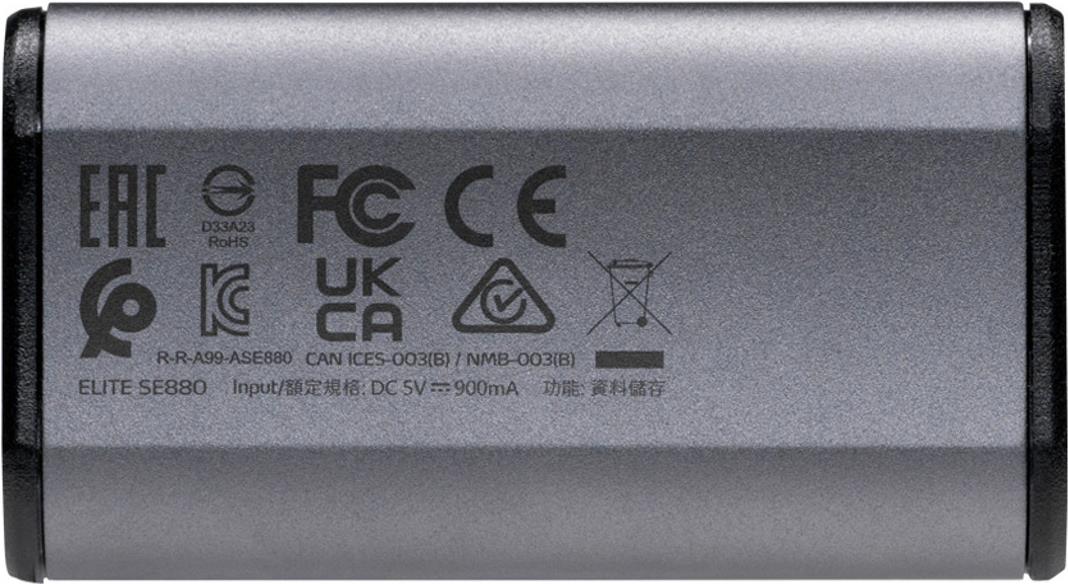 Купить ADATA SE880 - SSD - 2 TB - extern (tragbar) - USB 3.2 Gen 2x2 (USB-C Steckverbinder) - Titanium Gray (AELI-SE880-2TCGY) в магазине wardena.ru