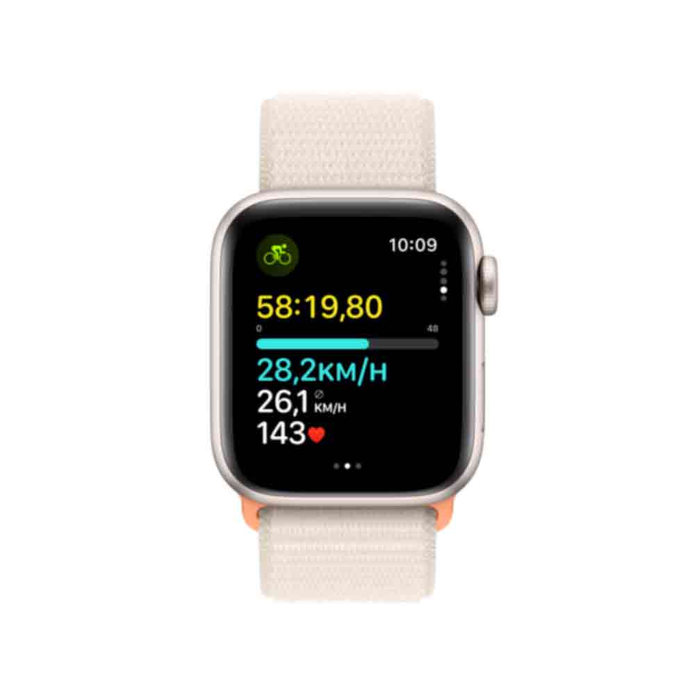 Купить Apple Watch SE (GPS + Cellular) - 40 mm - Starlight Aluminium - intelligente Uhr mit Sportschleife - Stoff - Starlight - Handgelenkgröße: 130-200 mm - 32GB - Wi-Fi, LTE, Bluetooth - 4G - 27,8 g (MRG43QF/A) в магазине wardena.ru