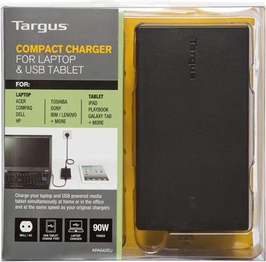 Купить Targus - Netzteil - Wechselstrom 100-240 V - 90 Watt - Ausgangsanschlüsse: 2 - Europa - Schwarz - B2B (APA042EU) в магазине wardena.ru