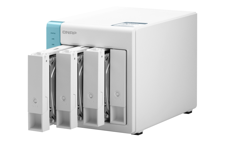 Купить QNAP TS-431P3-4G - NAS-Server - 4 Schächte - 32 TB - SATA 6Gb/s - HDD 8 TB x 4 - RAID 0, 1, 5, 6, 10, JBOD, 5 Hot Spare, 6 Hot Spare, 10-Hot-Spare, 1 Hot-Spare - RAM 4 GB - 2.5 Gigabit Ethernet - iSCSI Support (TS-431P3-4G/32TBVN) в магазине wardena.ru