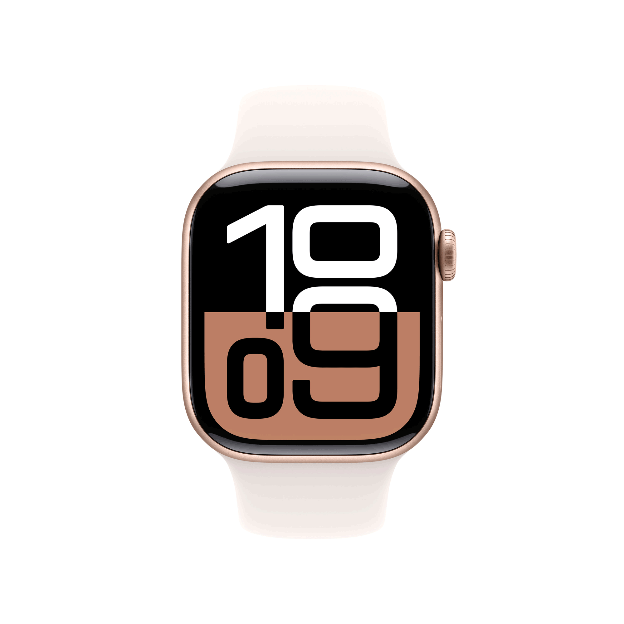 Купить Apple Watch Series 10 GPS 42mm Rose Gold Aluminium Case mit Light Blush Sport Band - M/L (MWWJ3QF/A) в магазине wardena.ru