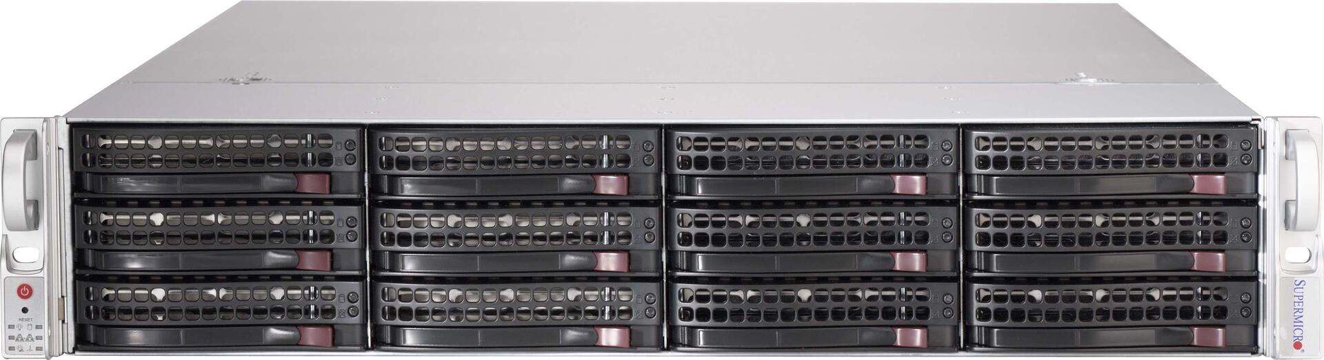 Купить Super Micro Supermicro SC826 BE1C-R609JBOD - Festplatten-Array - 12 Schächte (SATA-600 / SAS-3) - Rack - einbaufähig - 2U (CSE-826BE1C-R609JBOD) в магазине wardena.ru