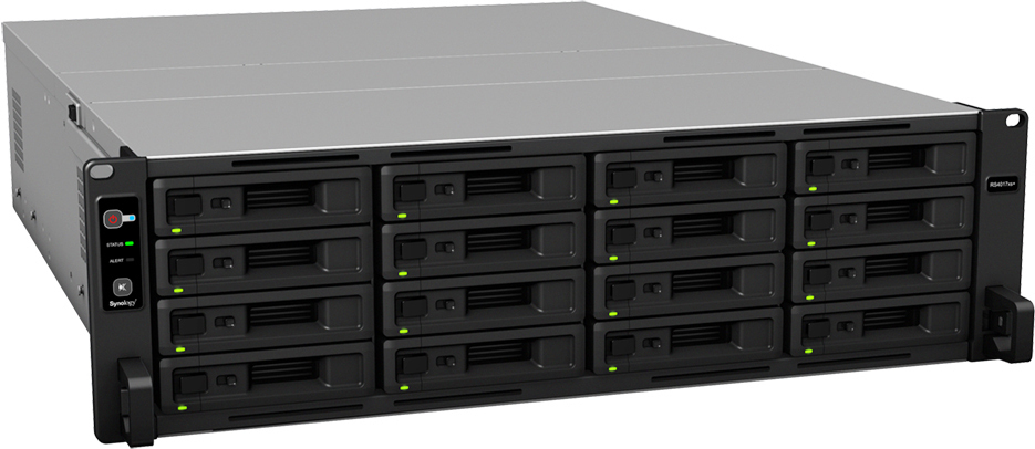 Купить Synology RackStation RS4017XS+ - NAS-Server - 16 Schächte - Rack - einbaufähig - SATA 6Gb/s - RAID 0, 1, 5, 6, 10, JBOD - RAM 8 GB - 10GBase-T - iSCSI Support - 3U в магазине wardena.ru